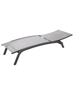 Transat Bonao 4 Positions - Aluminium Et Texaline - Graphite / Galet -Produits De Jardin transat bonao 4 positions aluminium et texaline graphite galet 3