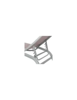 Transat Bonao 4 Positions - Aluminium Et Texaline - Silver / Taupe -Produits De Jardin transat bonao 4 positions aluminium et texaline silver taupe 3