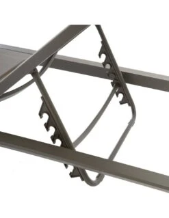 Transat De Jardin Allure 5 Positions - Aluminium Et Texaline - Praline / Speculos -Produits De Jardin transat de jardin allure 5 positions aluminium et texaline praline speculos 3