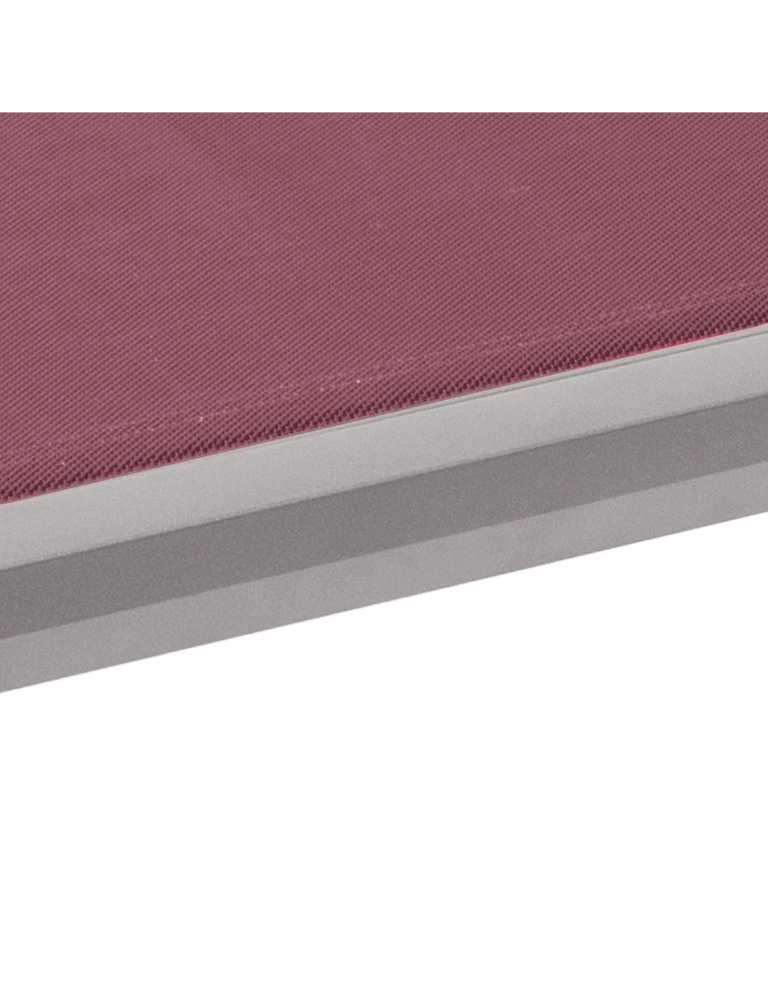 Transat De Jardin Milenio - 5 Positions - Aluminium Et Texaline - Graphite / Bordeaux 7 Transat De Jardin Milenio - 5 Positions - Aluminium Et Texaline - Graphite / Bordeaux – Image 5