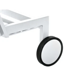 Transat De Jardin Ocala 4 Positions Aluminium Et Texaline - Blanc Et Noisette -Produits De Jardin transat de jardin ocala 4 positions aluminium et texaline 10