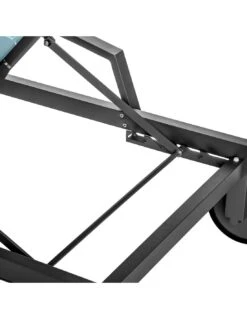 Transat De Jardin Ocala 4 Positions Aluminium Et Texaline - Graphite / Bleu Canard -Produits De Jardin transat de jardin ocala 4 positions aluminium et texaline 5