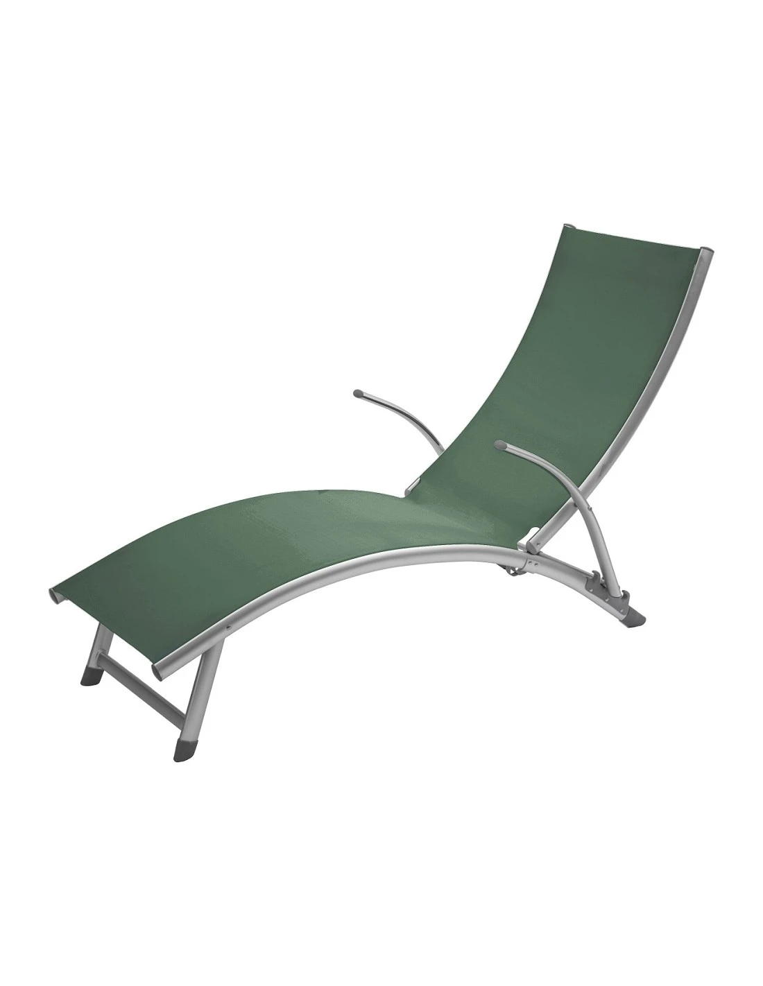 Transat Pliant Samba - 4 Positions - Aluminium Anodisé - Graphite / Olive 7 Transat Pliant Samba - 4 Positions - Aluminium Anodisé - Graphite / Olive – Image 5