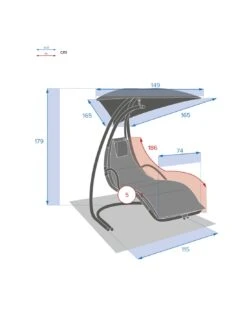 Transat Suspendu Majorque Ardoise En Acier époxy -Produits De Jardin transat suspendu majorque ardoise en acier epoxy 7
