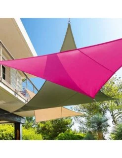 Voile D'ombrage Curacao Triangulaire 4 X 4 X 4 M - Coloris Au Choix - Ardoise -Produits De Jardin voile d ombrage curacao triangulaire 4 x 4 x 4 m coloris au choix 13