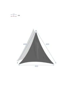 Voile D'ombrage Curacao Triangulaire 4 X 4 X 4 M - Emeraude -Produits De Jardin voile d ombrage curacao triangulaire 4 x 4 x 4 m emeraude 1 2