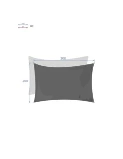 Voile D'ombrage Rectangulaire Curacao 2 X 3 M - Emeraude -Produits De Jardin voile d ombrage rectangulaire curacao 2 x 3 m emeraude 1 2